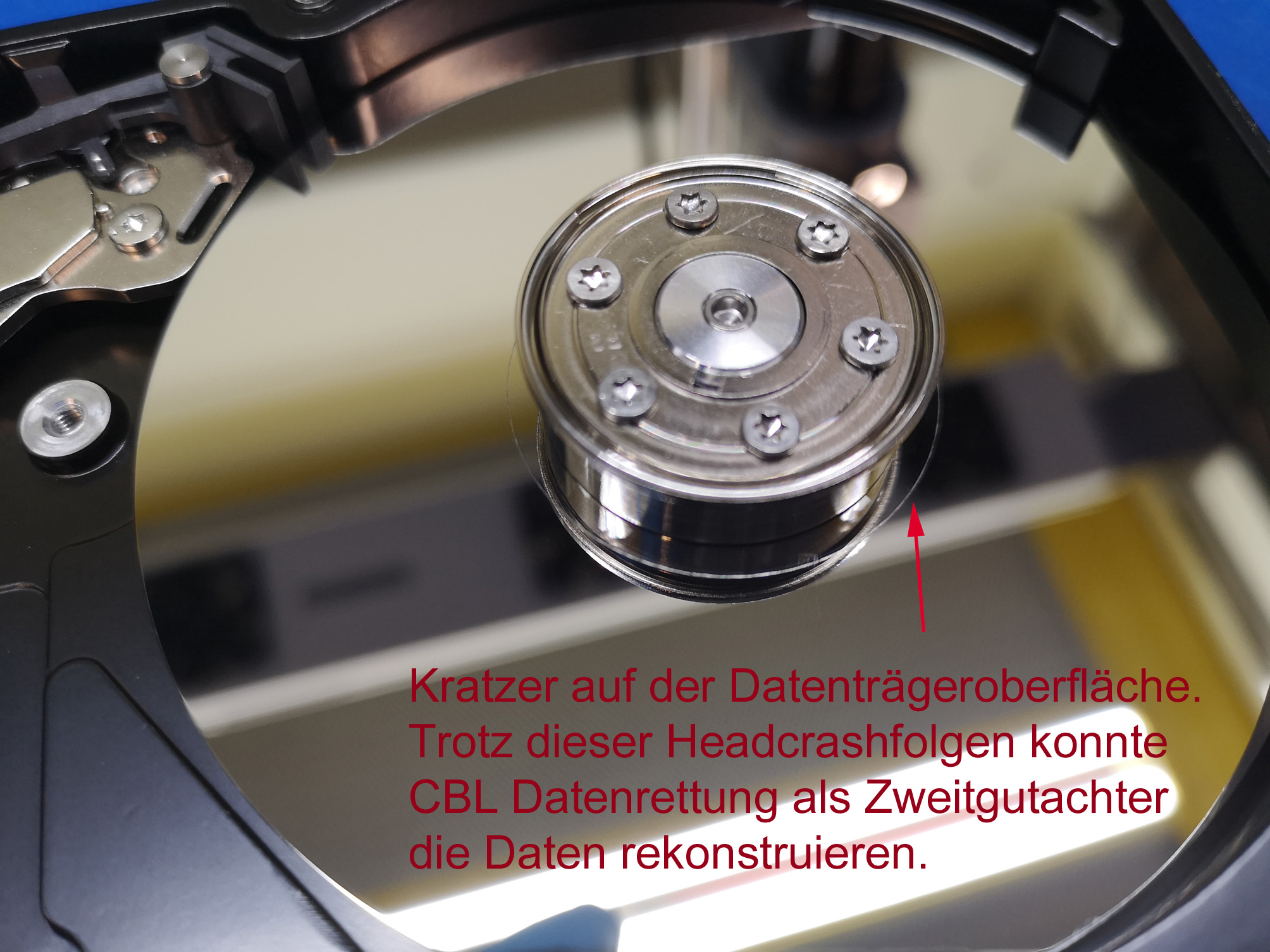 CBL Datenrettung Rückblick 2019: 30 Prozent mehr Anfragen nach Zweitgutachten CBL_Zweitgutachten_Headcrash CBL Datenrettung Rückblick 2019: 30 Prozent mehr Anfragen nach Zweitgutachten